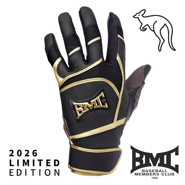 BMC 26년 한정판 캥거루 가죽 야구 배팅장갑 LE-261, LE-261, 1개