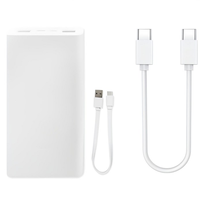 샤오미 7세대 22.5W 대용량 초고속 충전 C타입 휴대용 보조배터리 20000mAh + 스토리링크 + CtoC 케이블 30cm 세트