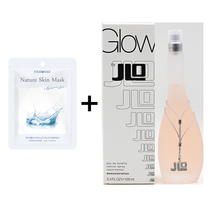 마스크팩 + 제니퍼 로페즈 글로우 바이 제이로 EDT 100ml 벌크제퓸 (뚜껑있음)