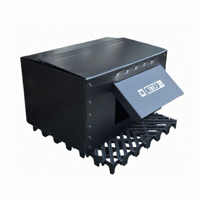 그램도그 길고양이 급식소 방수 방풍 실외 하우스, 1개, 검정