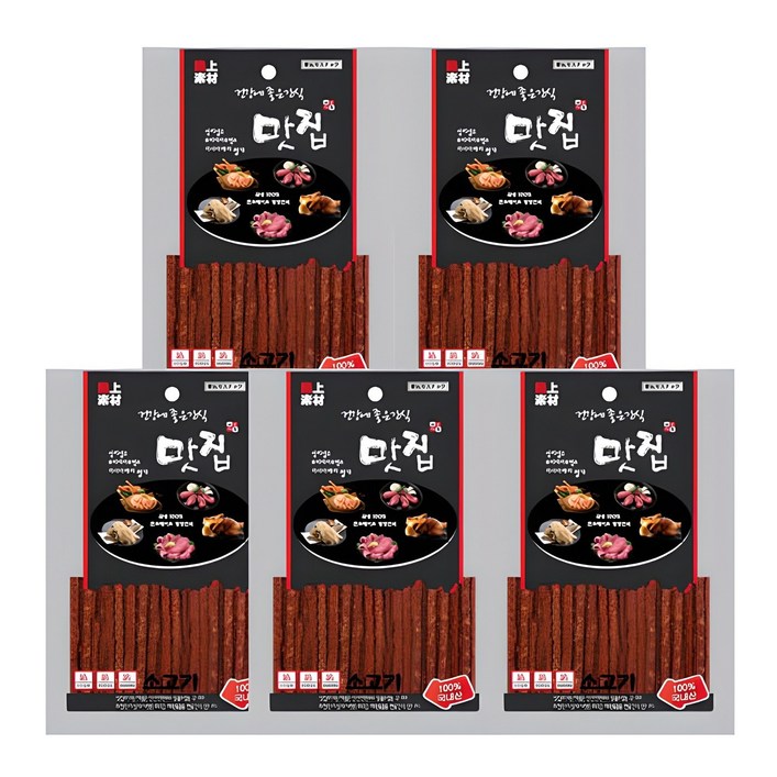 극상소재 맛집 반려동물 간식 져키, 소고기맛, 100g, 5개 극상소재 맛집 반려동물 간식 져키, 소고기맛, 100g, 5개