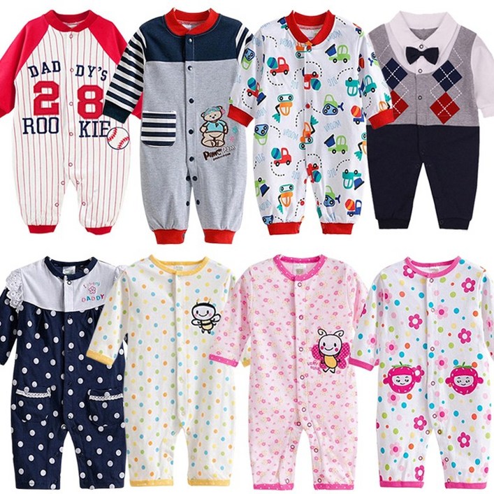 꼬꼬몽 아기 유아 순면 긴팔 우주복