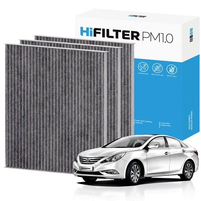 21 하이필터 PM1.0 활성탄 자동차 에어컨필터 현대