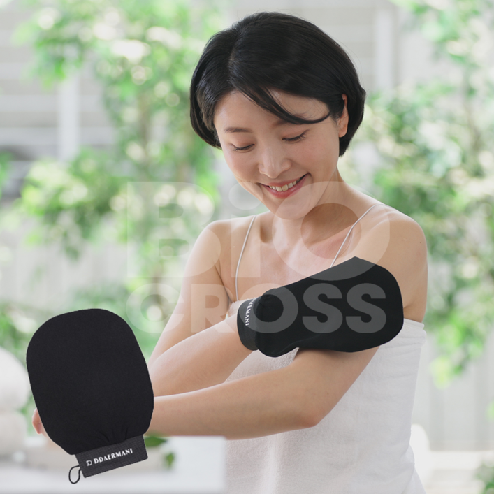 명품 때장갑 때르마니 저자극 때밀이 때수건 때타올, 단일색상, 5개입, 1개