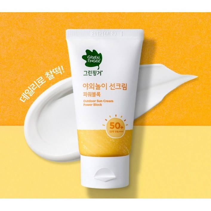 그린핑거 야외놀이 선크림 파워블록 SPF50+ PA++++, 80ml, 1개