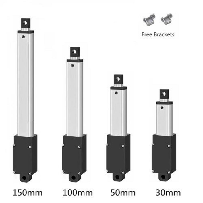 리니어 엑츄레이터 액추에이터  DC 12V 소형 선형 액츄에이터 스트로크 30mm 최대 힘 33Lbs 캐비닛 용 전기 모터 창 오프너 Robitcs 무료 브래킷 포함