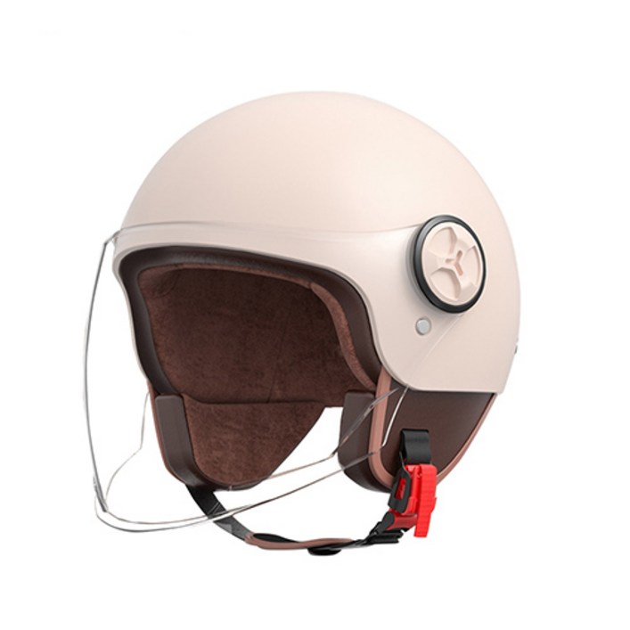 서브22 오토바이 킥보드 클래식 반모 헬멧, 라이트핑크