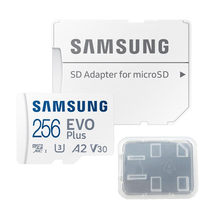 공식인증 정품 삼성전자 마이크로SD카드 EVO PLUS 256GB MBMC256SAKR 보관케이스 공식인증 정품 삼성전자 마이크로SD카드 EVO PLUS 256GB MBMC256SAKR 보관케이스