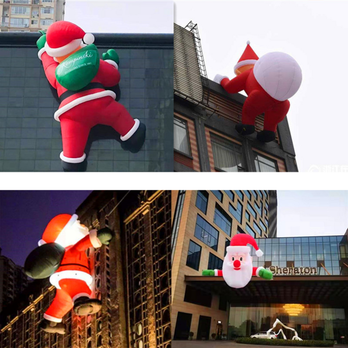 2m 3m 대형 산타 풍선인형 크리스마스 장식 에어벌룬