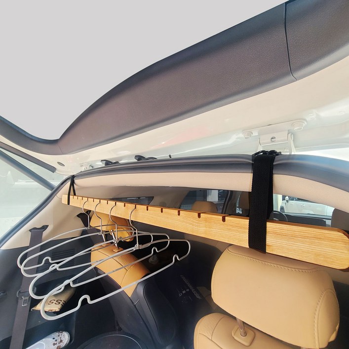 에이아이스토어 카니발 행거 옷걸이 차량용, 우드, 1개