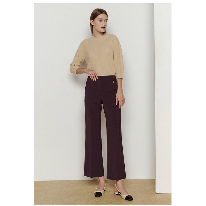 더아이잗 여성 메탈 장식 스티치 디테일 팬츠IM8A0SL01JJ