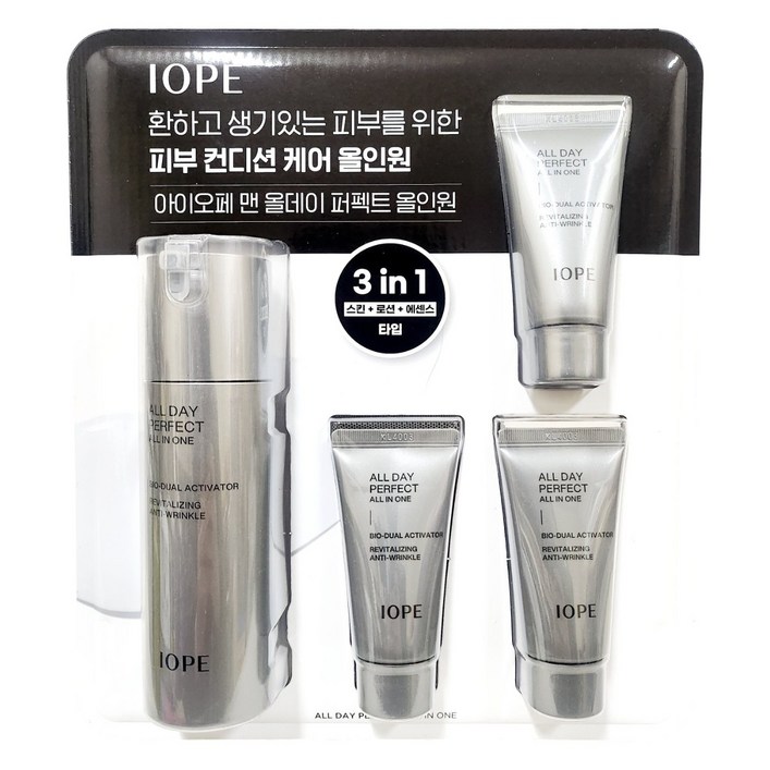아이오페 맨 올데이 퍼펙트 올인원 120ml+30ml X 3개