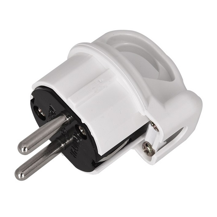 현대일렉트릭 국산 ㄱ자 접지플러그 16A 250V