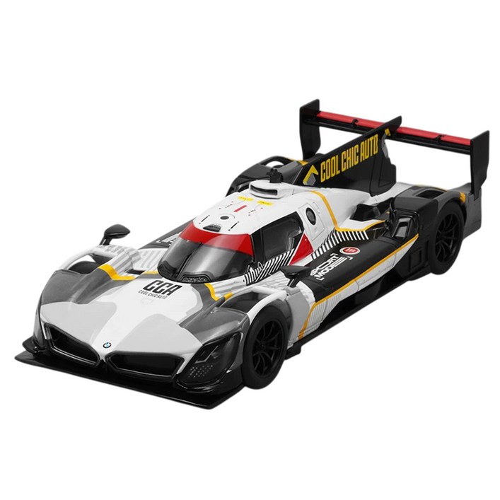 마이카 다이캐스트 합금 124 BMW M 하이브리드 V8 모델 레이싱카 자동차 모형 피규어 장식, 1개, 01.화이트