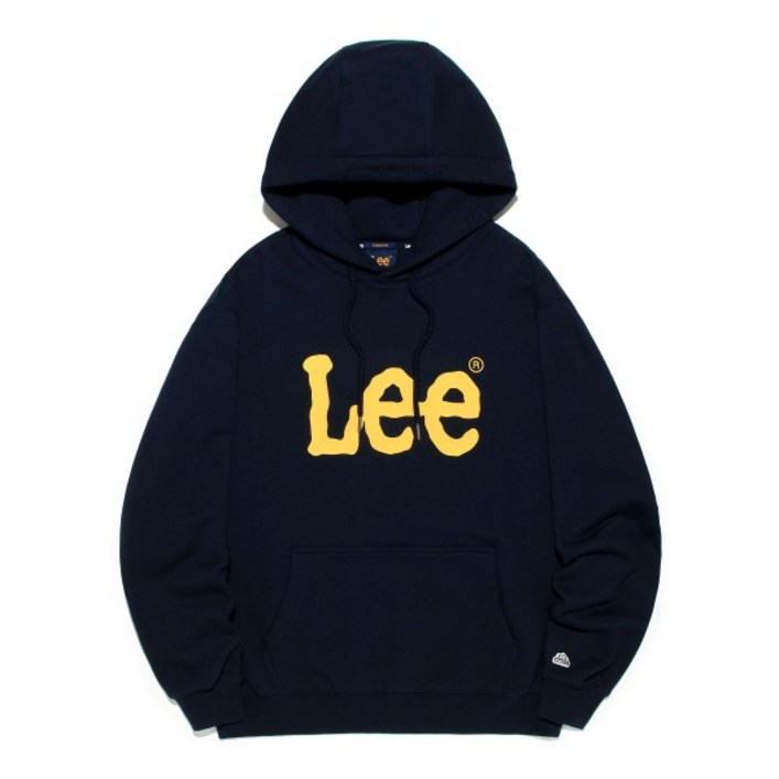 LEE 빅 트위치 로고 후드 네이비 후드티 후디