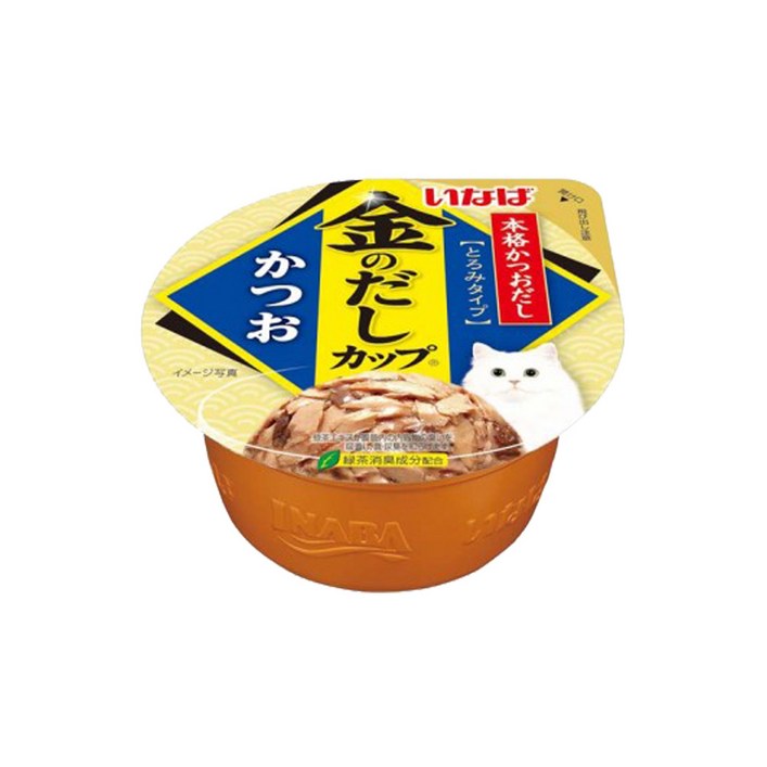 이나바 금빛육수 고양이 챠오 캔 간식 가다랑어IMC132, 70g, 1개
