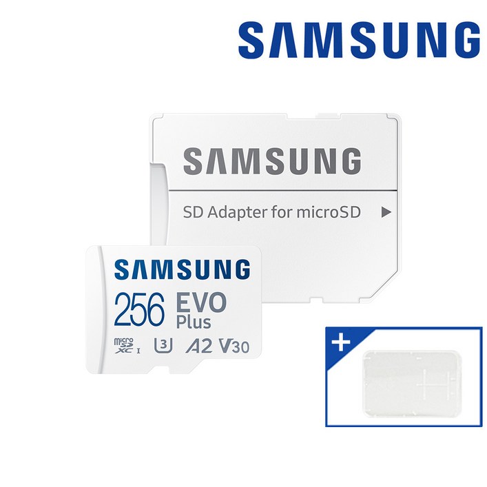 삼성전자 마이크로SD카드 EVO PLUS MB-MC256KA/KR + SD카드 케이스