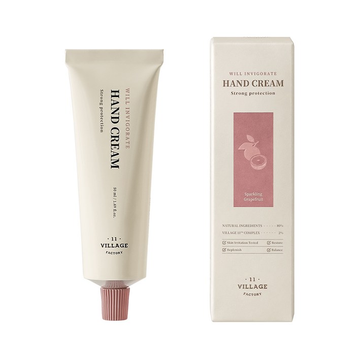 빌라쥬11팩토리 윌 인비고래이트 핸드 크림 50ml, 1개