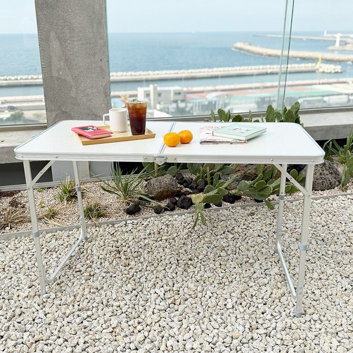 쿠웅샵 캠핑테이블대 120x60x55 62 70cm 3단폴딩  가운데 구멍 없음X, 단일 색상