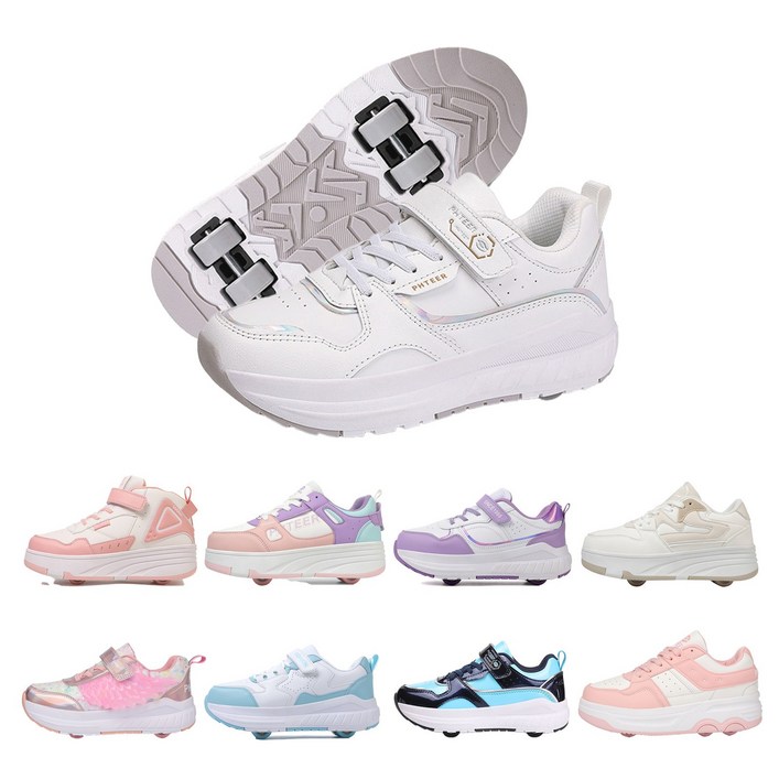 PHTEER 롤러슈즈 바퀴달린  운동화 롤러스케이트 4륜 F08