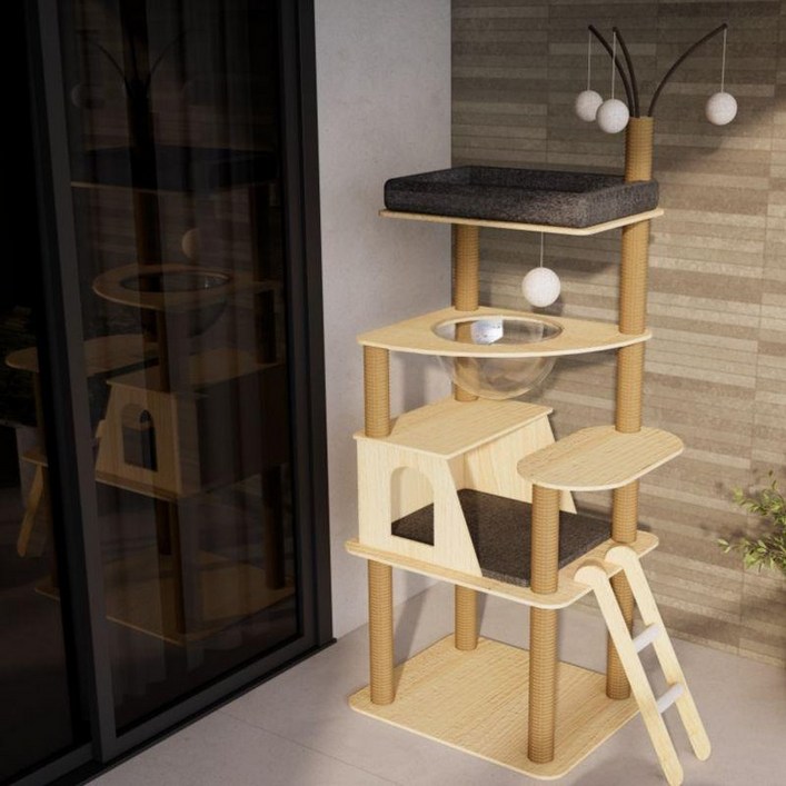 BPF캣타워 스크래쳐 캣폴 소형 대형 캡슐 대형 싱글