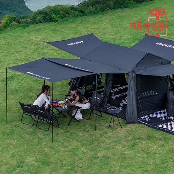 블랙독 블랙코팅 원터치 텐트 5.9 대형 자동 오토 캠핑 야외 텐트 CBD2450WS028