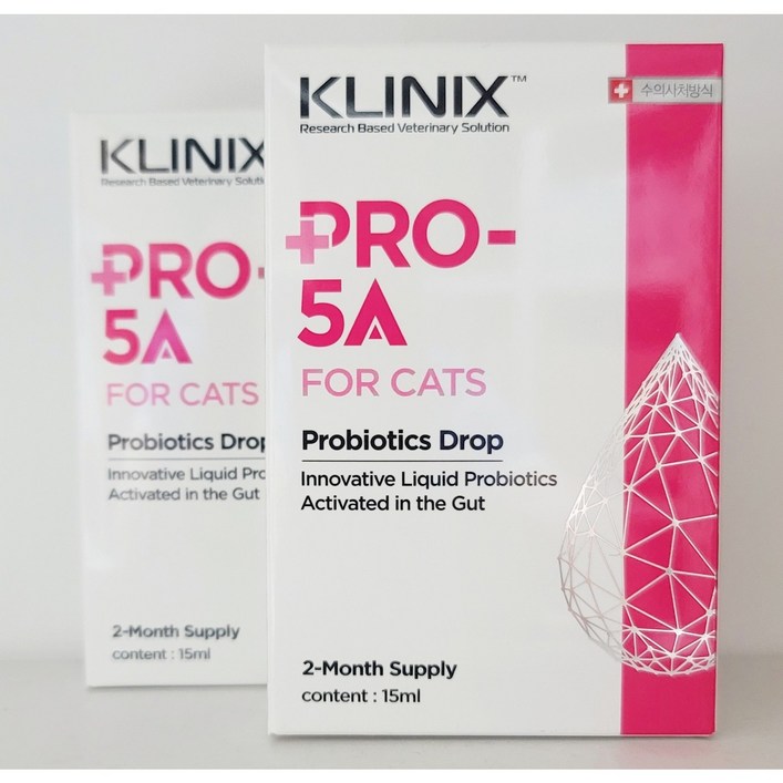 KLINIX PRO-5A 클리닉스 액상 고양이 유산균 보조제 (반려묘) 무료배송