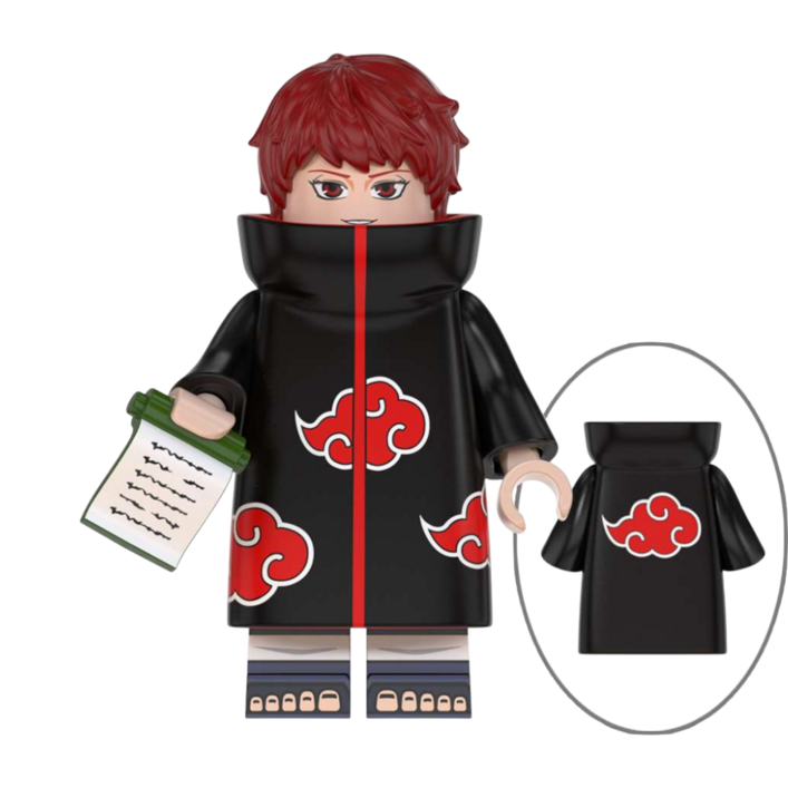 나루토 닌자액션 애니 캐릭터 호환블럭 브릭미니피규어 컬렉션 취미수집장식컬렉션용 커스텀 호환 블록피규어 8종 시리즈 04, 1개, NA0405. 사소리