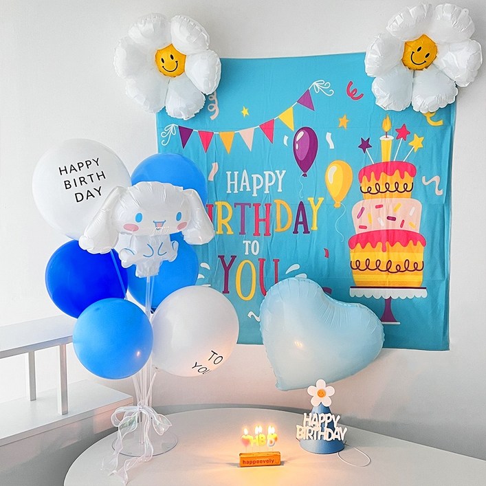 하피블리 산리오 캐릭터 풍선 아이 생일 파티 용품 세트, 스페셜세트