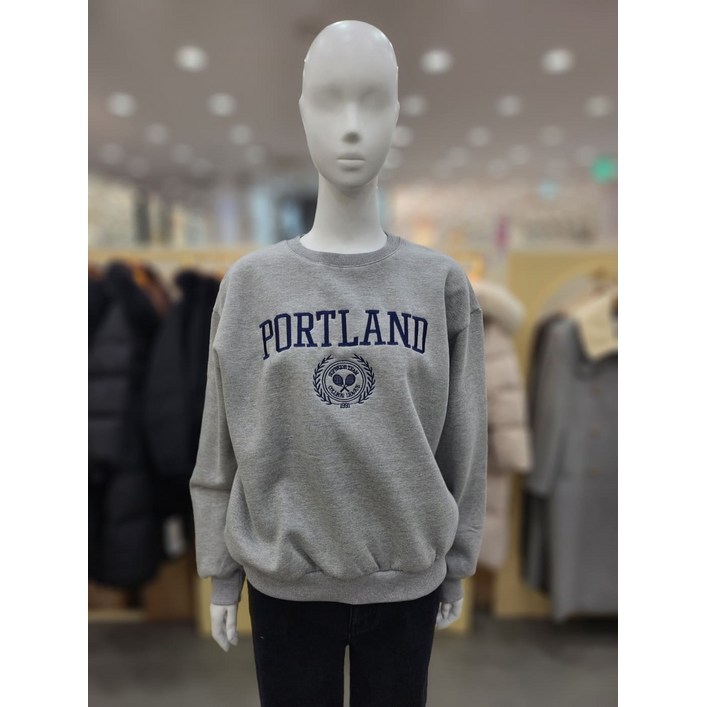 플라스틱아일랜드 여성 데일리 심플 출근룩 포트랜드 맨투맨 티셔츠 PQ7XD10JDH2251616