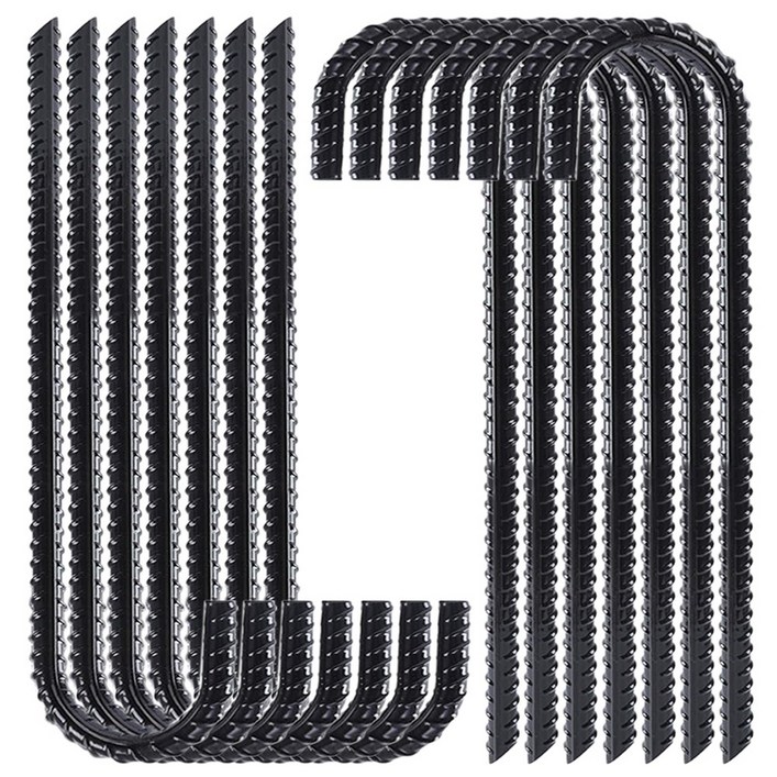 30cm 쇠말뚝 텐트팩 철근말뚝 철근팩 철물, 블랙, 50개