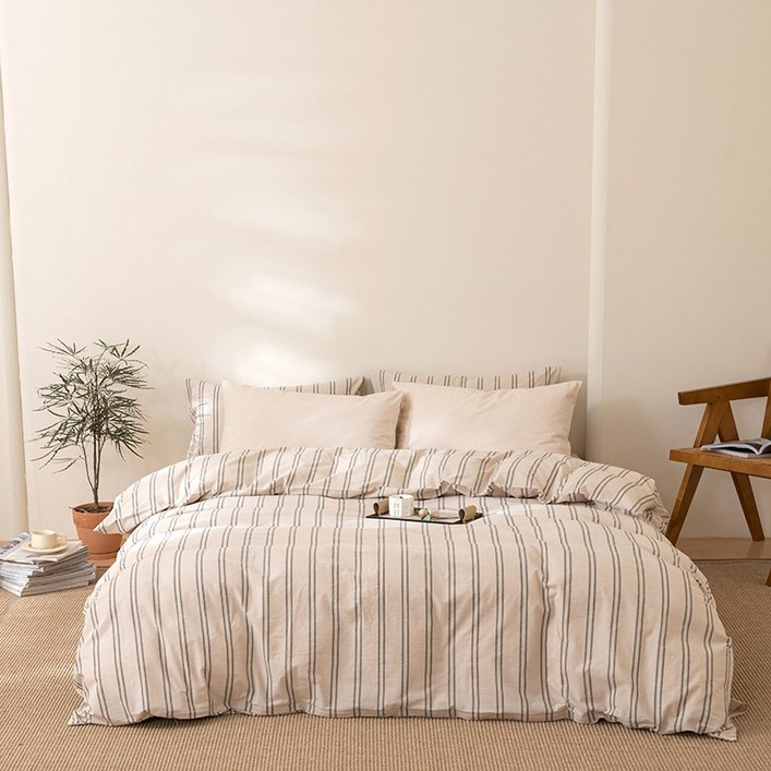 유판 100 순면 이불커버 1개  베개커버 2개 침구세트 이불커버 베개커버 세트