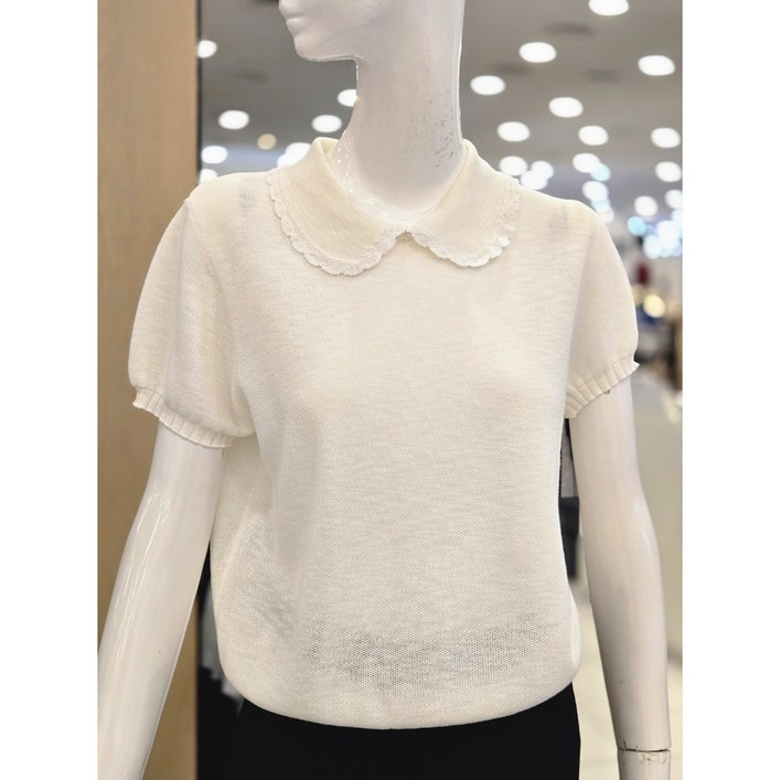 케네스레이디 레이스 카라 니트 티셔츠  EVPOPH9800