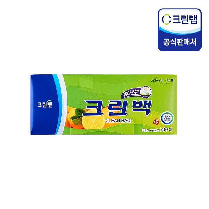 크린랲 뽑아쓰는 크린백 대 30 cm x 45 cm, 대(L), 300매입, 1개