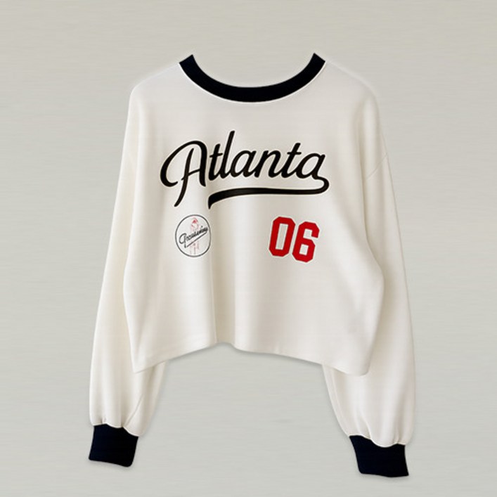 레코브 레터링 배색 럭비 맨투맨 티셔츠 (2color)