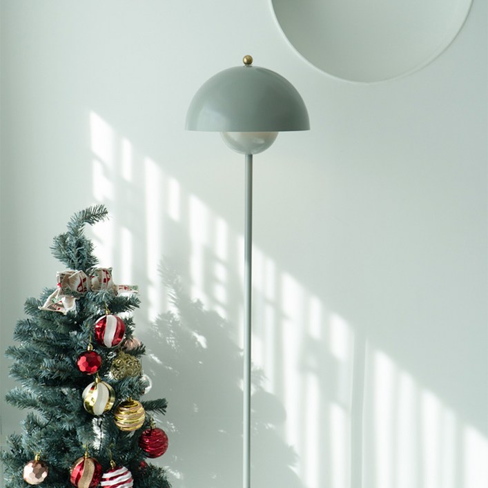 오늘의무드 Omoo 머쉬룸 플로어 장스탠드 램프  거실 스탠드조명  집들이 결혼 선물, 모던 그레이