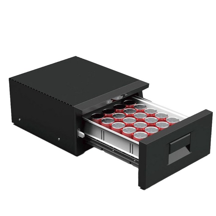 IceCruze 서랍형 차량용 냉장고 12v 220v겸용 냉온장고 휴대용 이동식 캠핑 카투어 차량용냉장고, 올블랙 30L