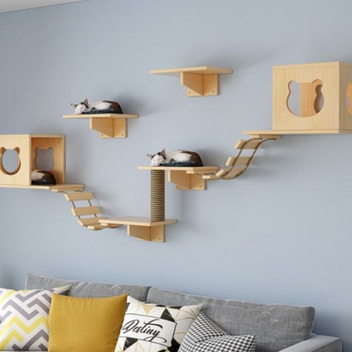 diy 원목 캣워커 세트 벽걸이 캣타워 숨숨집 고양이 집사 인테리어 고양이 구름다리 놀이 diy 원목 캣워커 세트 벽걸이 캣타워 숨숨집 고양이 집사 인테리어 고양이 구름다리 놀이