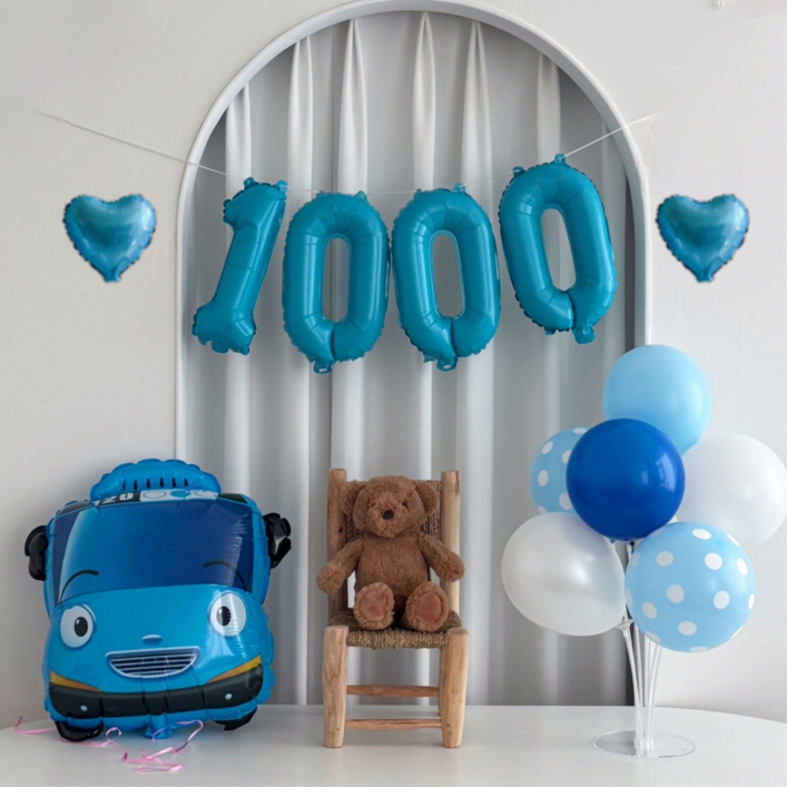 1000일 풍선 타요풍선 파티세트