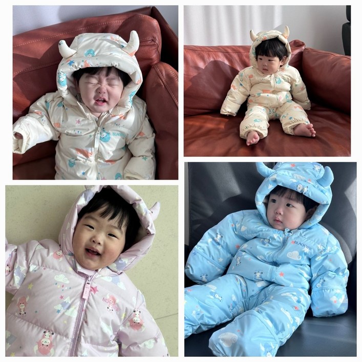 블랙야크 키즈 패딩 24년도 신상품 아가 우주복 BKO버트우주복