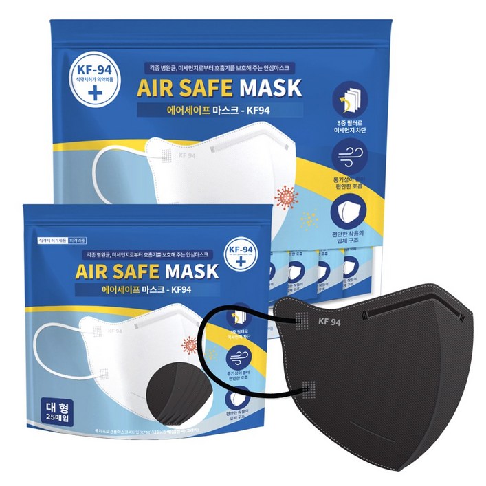 에어세이프 KF94 새부리형 마스크 대형