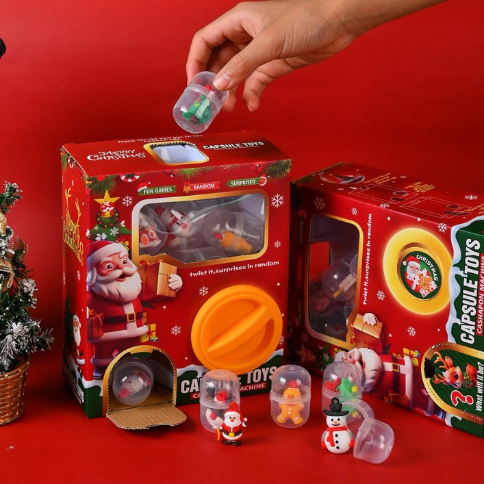 크리스마스 재밌는 랜덤 트리 장식품 뽑기박스 다양한 캐릭터 키링 조카 선물 여친선물  24개세트