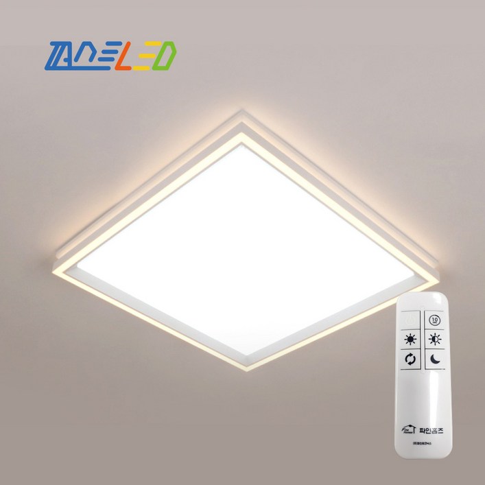 파인홈즈 LED 홈조명 P타입 시리즈 거실등 방등 무드등 리모컨 플리커프리 AS3년