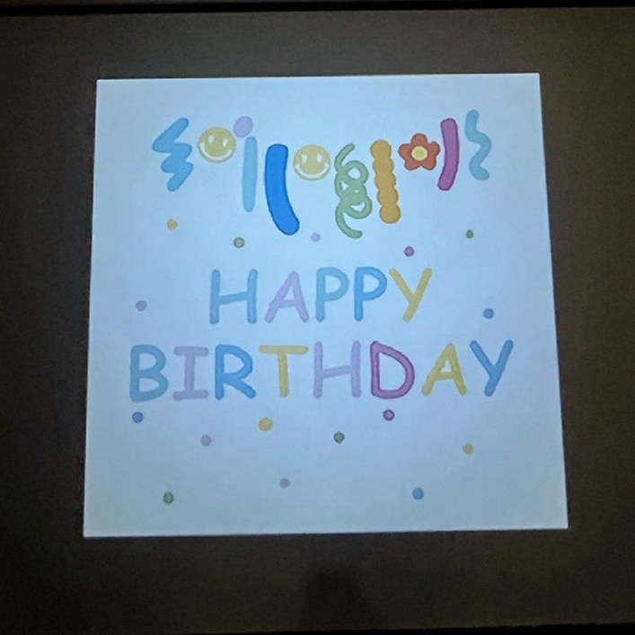 프랑온드 홈파티 생일 프로젝터 감성 파티용품 미니빔