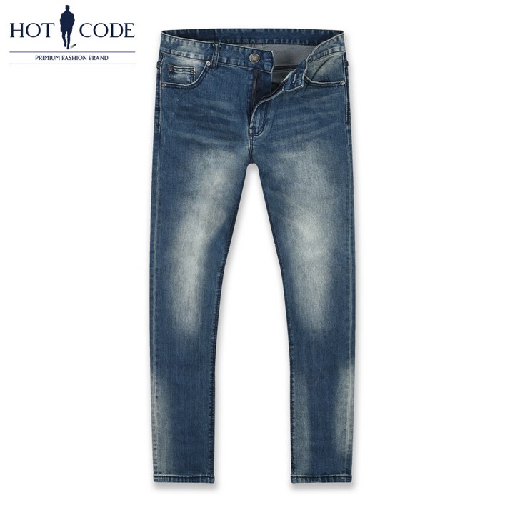 핫코드 남자 슬림일자 워싱 빅사이즈 청바지 3139