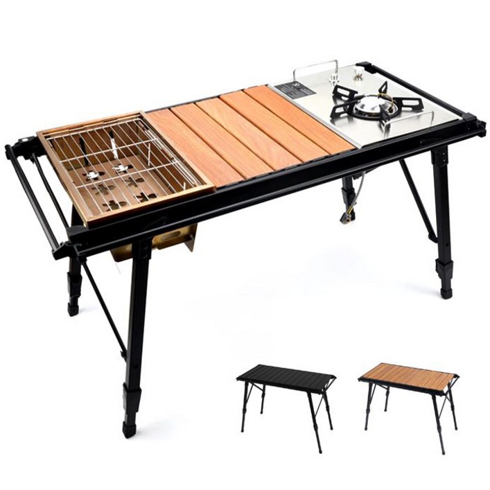 저스트캠프 IGT 캠핑 테이블, 블랙