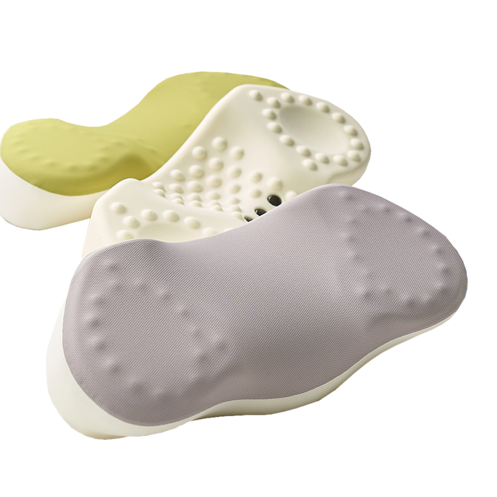 장수돌침대 귀사문석 거북목 경추 베개 목 디스크 어깨결림 일자목 개선, 그레이, 1개