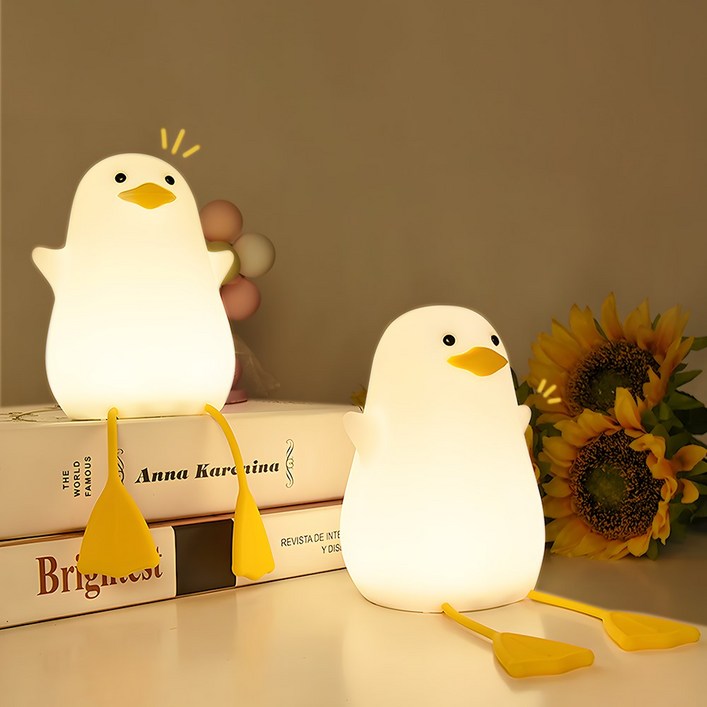 귀여운 오리 실리콘 아이방무드등 수면등 Duck mood light kids lamp