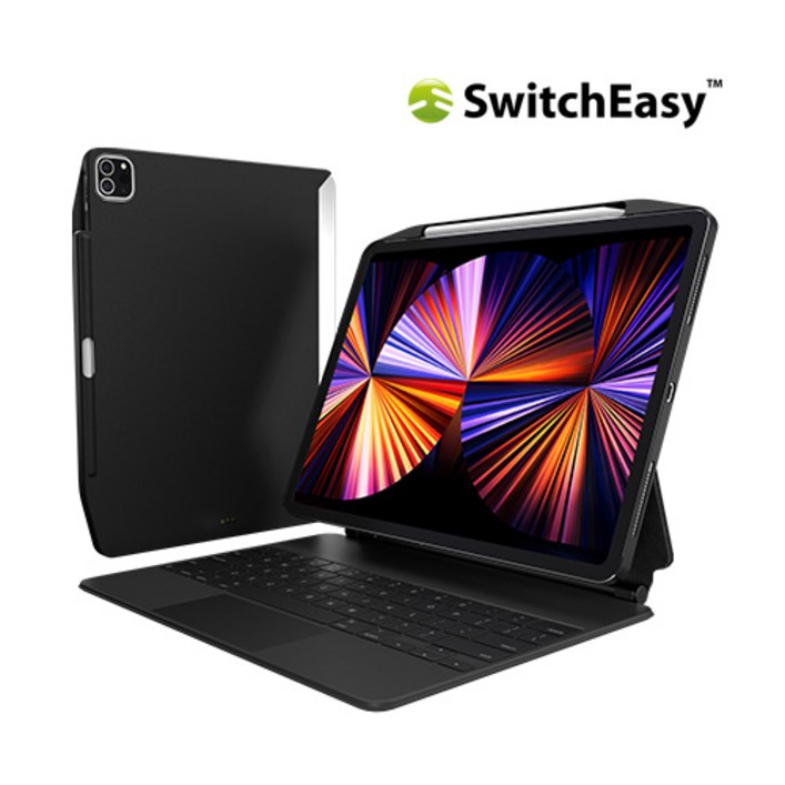 스위치이지 커버버디 아이패드 프로 에어 M1 M2 케이스 11형 4세대 5세대 호환, 블랙 MPD221252BK24