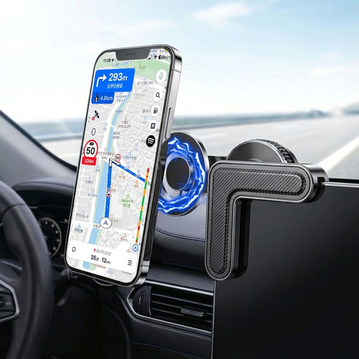 세이보링 테슬라 맥세이프 거치대 차량용 핸드폰 마그네틱 내비게이션 모니터 거치대